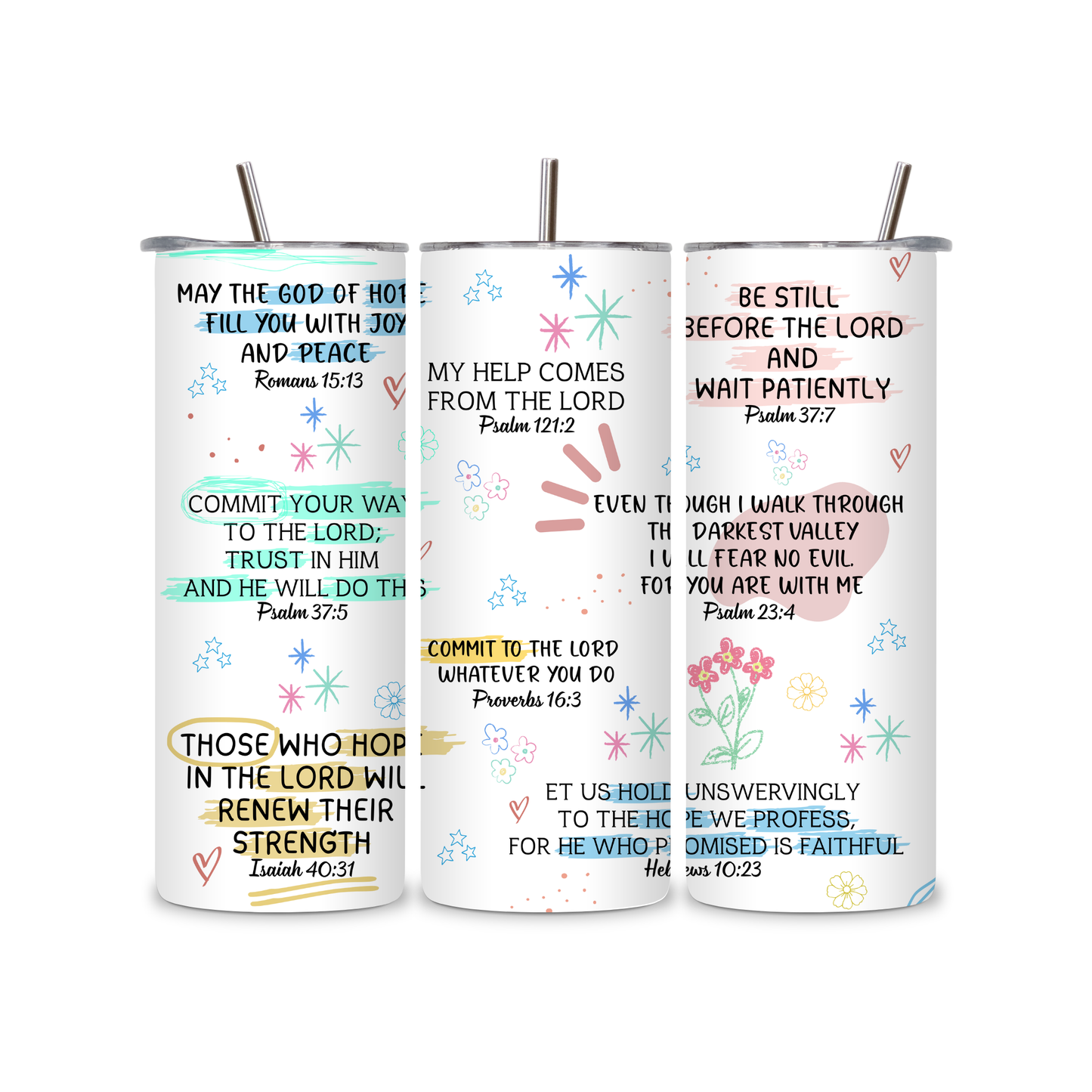 Inspirational Bible Verse Tumbler