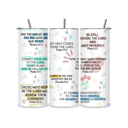Inspirational Bible Verse Tumbler