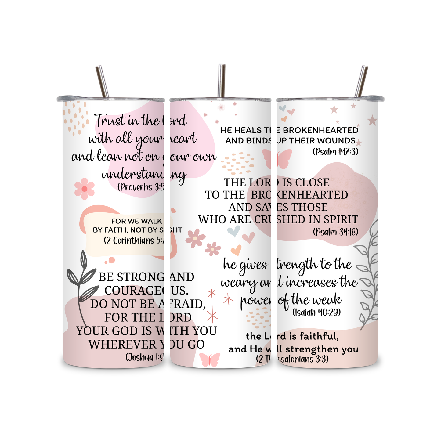 Inspirational Bible Verse Tumbler