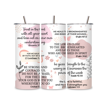 Inspirational Bible Verse Tumbler