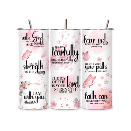 Inspirational Bible Verse Tumbler