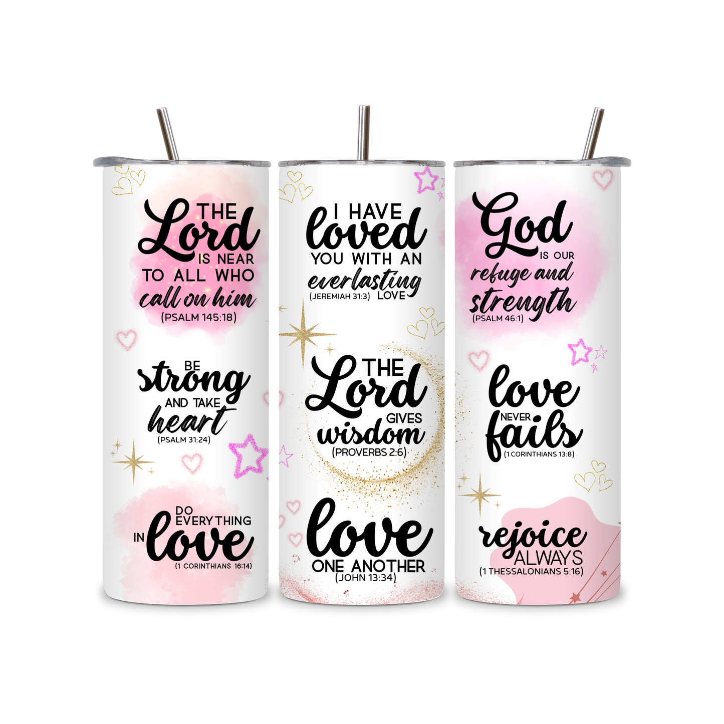 Inspirational Bible Verse Tumbler