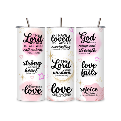 Inspirational Bible Verse Tumbler