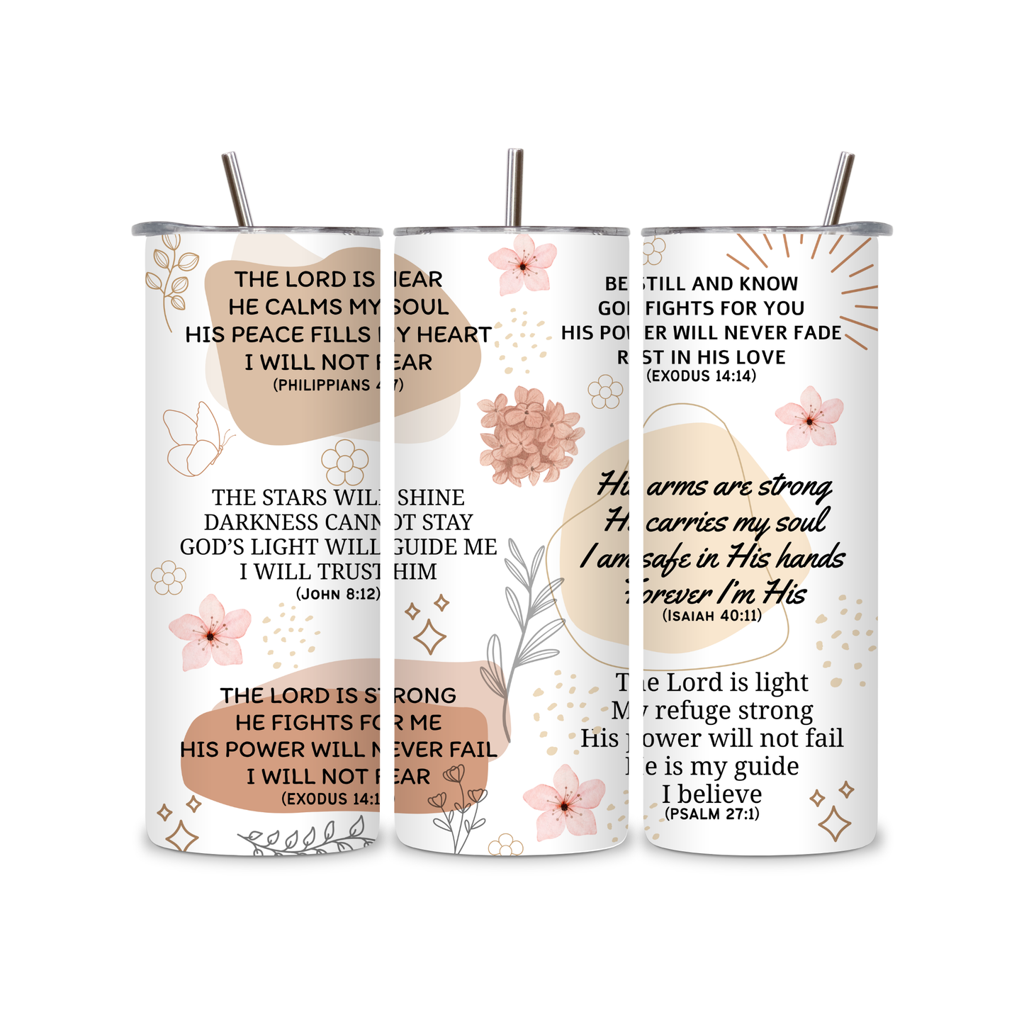 Inspirational Bible Verse Tumbler