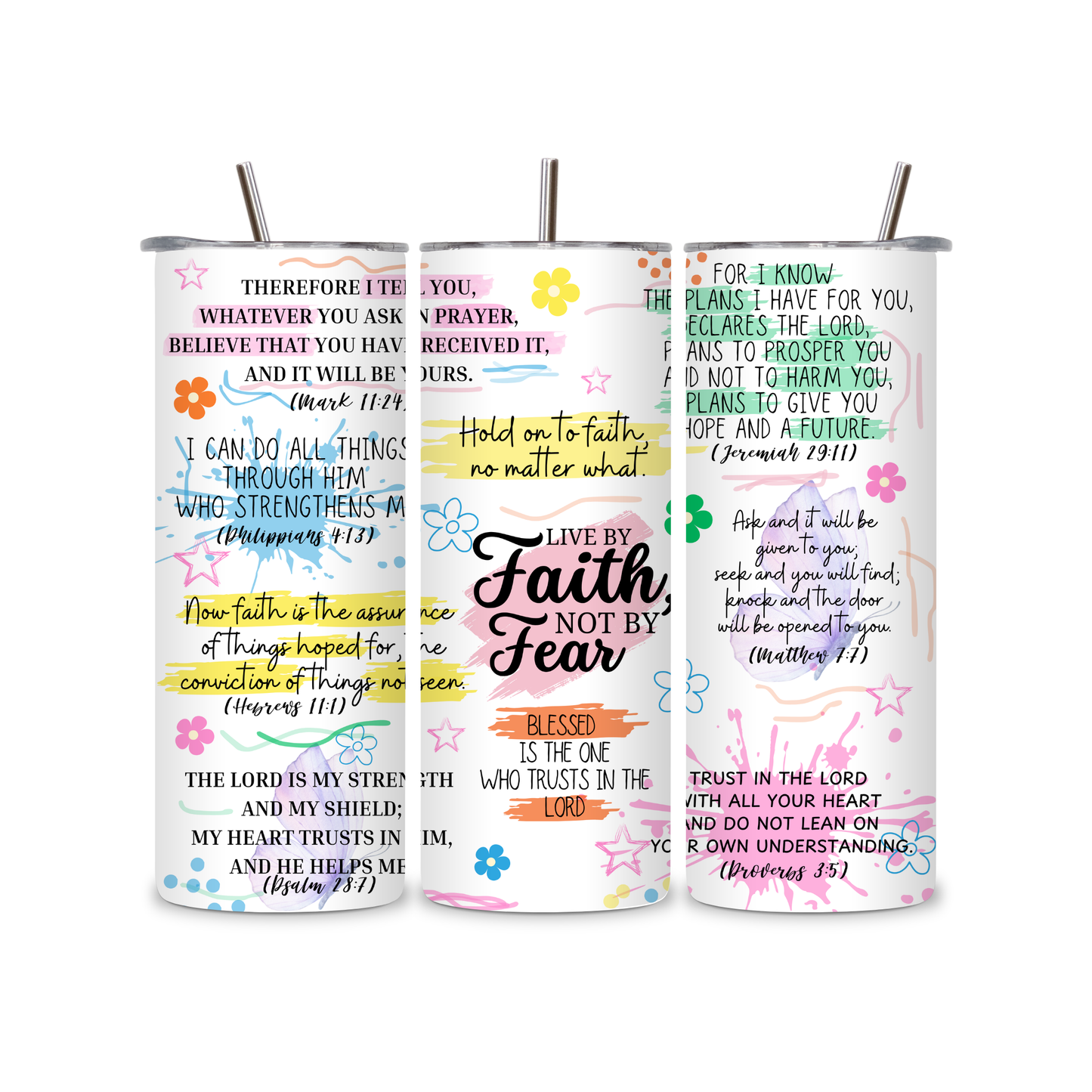 Inspirational Bible Verse Tumbler