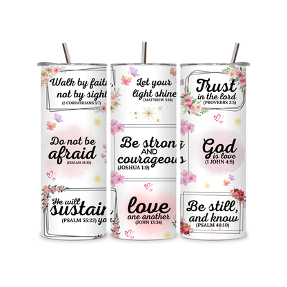 Inspirational Bible Verse Tumbler