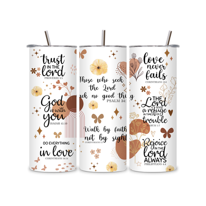 Inspirational Bible Verse Tumbler