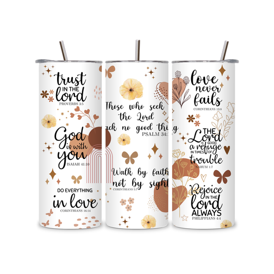 Inspirational Bible Verse Tumbler