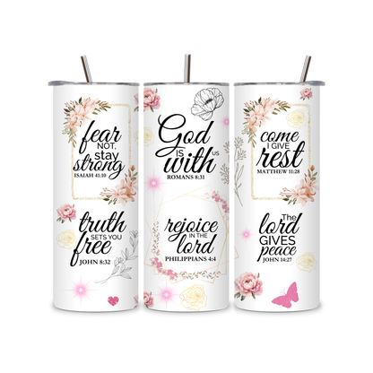 Inspirational Bible Verse Tumbler