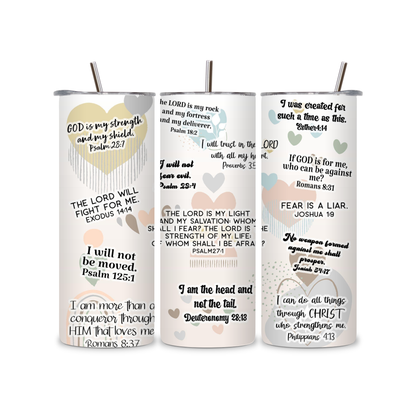 Inspirational Bible Verse Tumbler